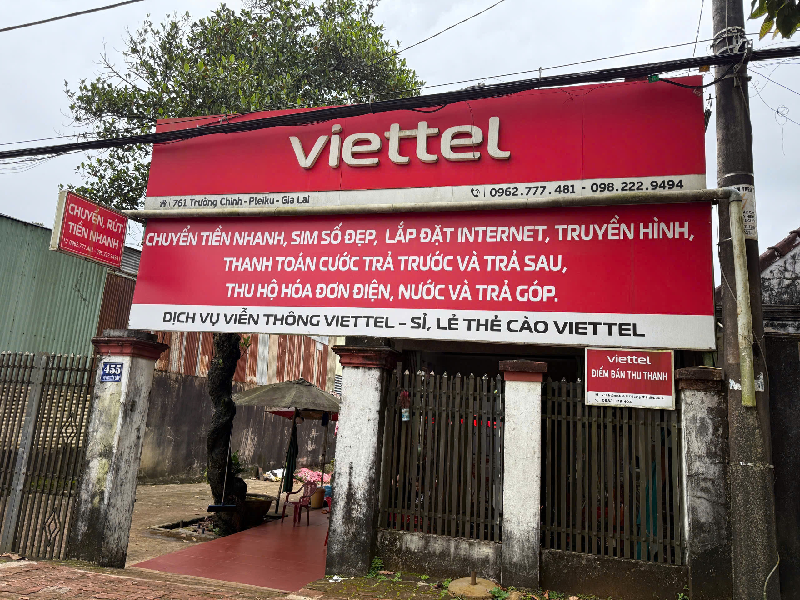 cửa hàng viettel Gia Lai