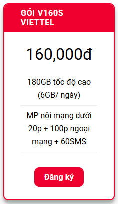 Gói V160S Viettel