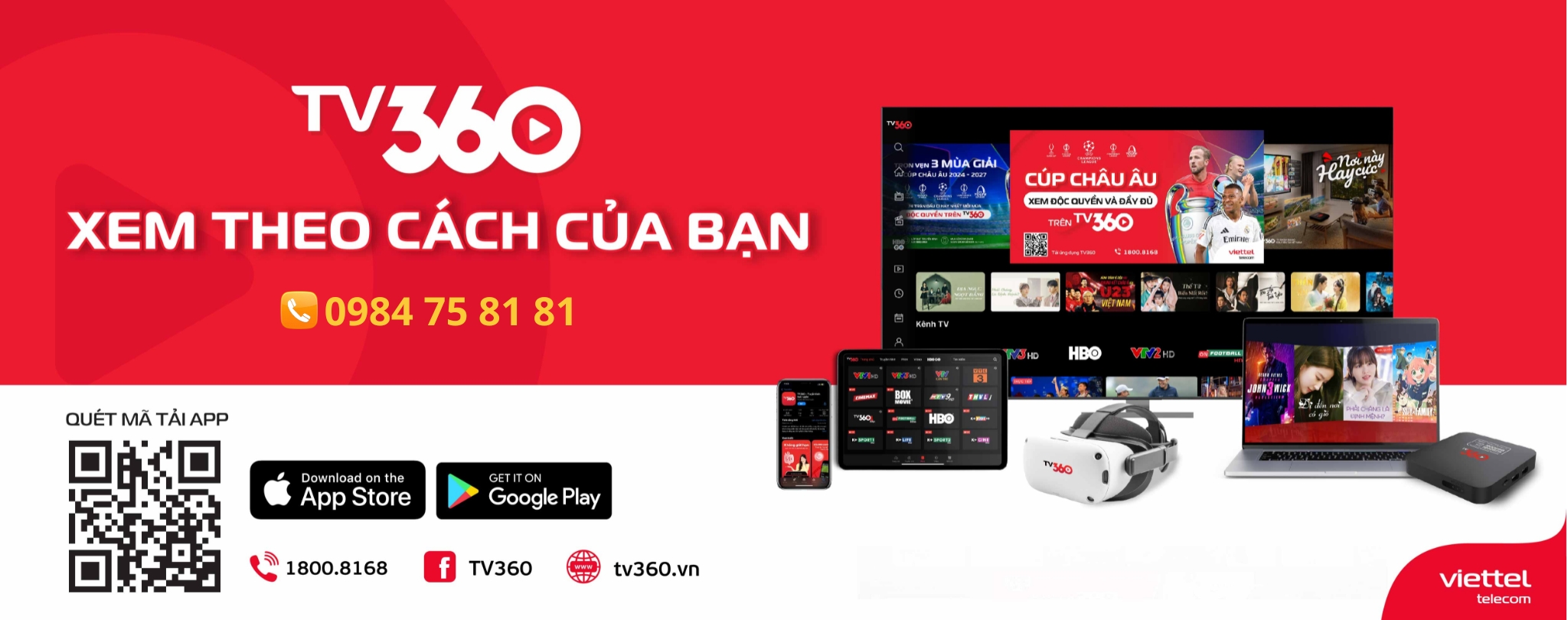 BẢNG GIÁ COMBO INTERNET VÀ TRUYỀN HÌNH
