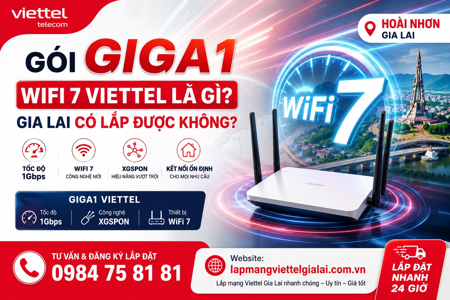 Gói GIGA1 WiFi 7 Viettel Là Gì? Gia Lai Có Lắp Được Không?”