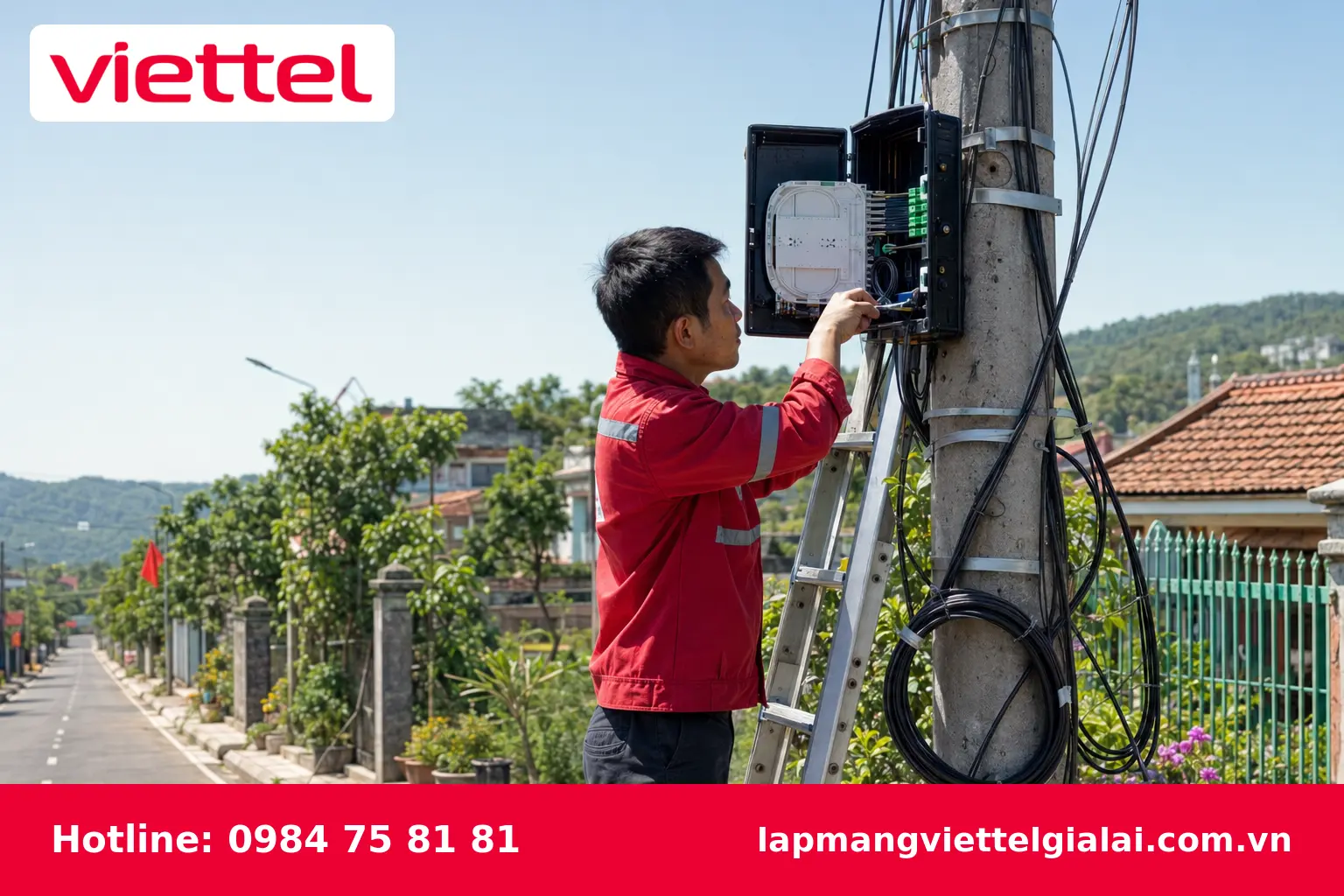Hạ tầng cáp quang Viettel phủ rộng tại Gia Lai