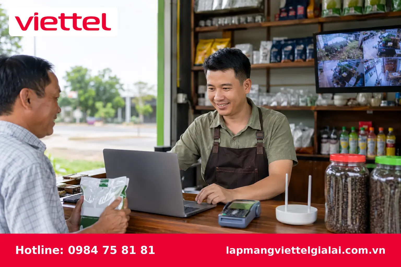 Internet Viettel hỗ trợ cửa hàng và doanh nghiệp tại Chư Sê