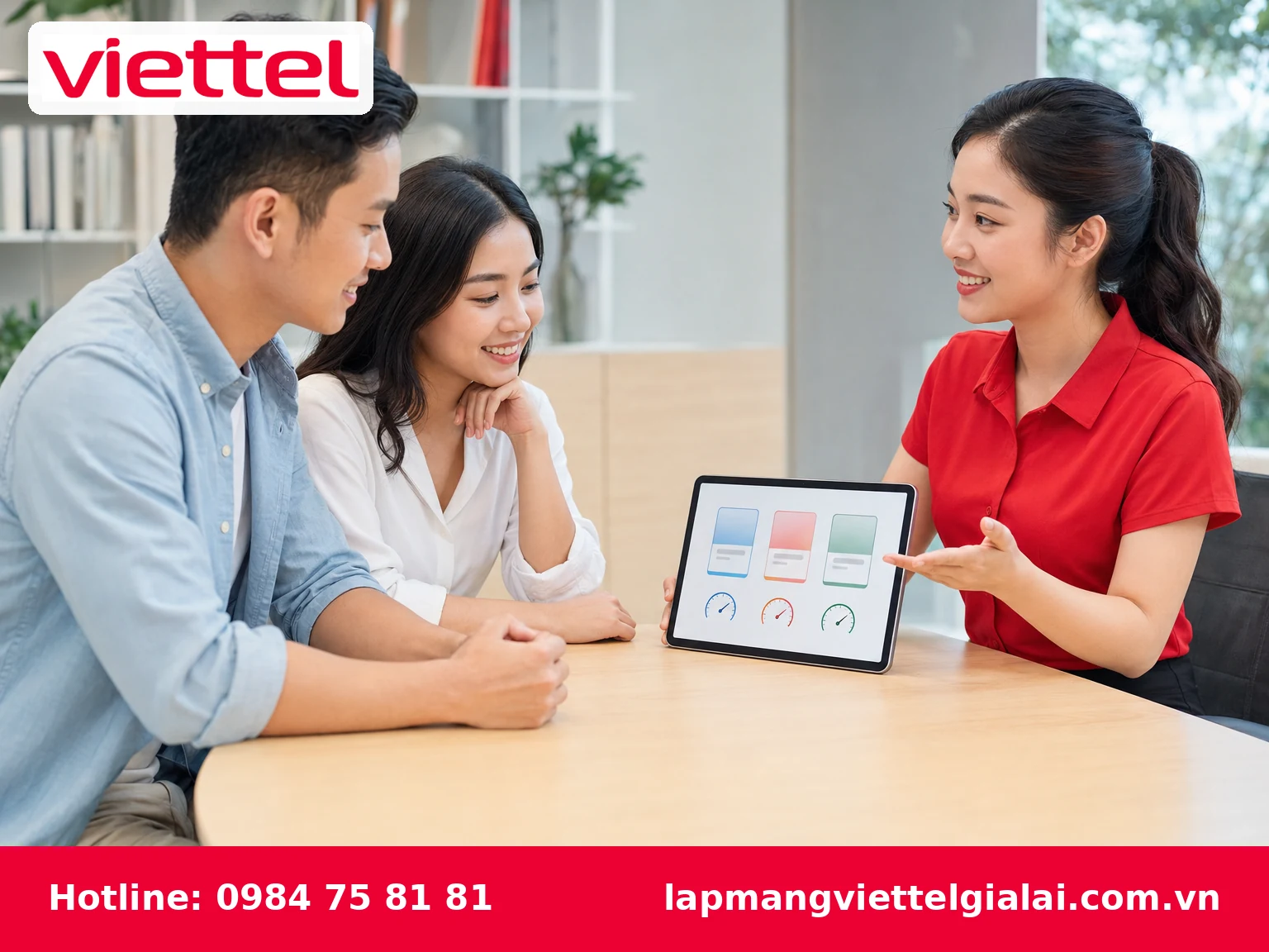 Nhân viên tư vấn gói WiFi Viettel phù hợp tại Gia Lai