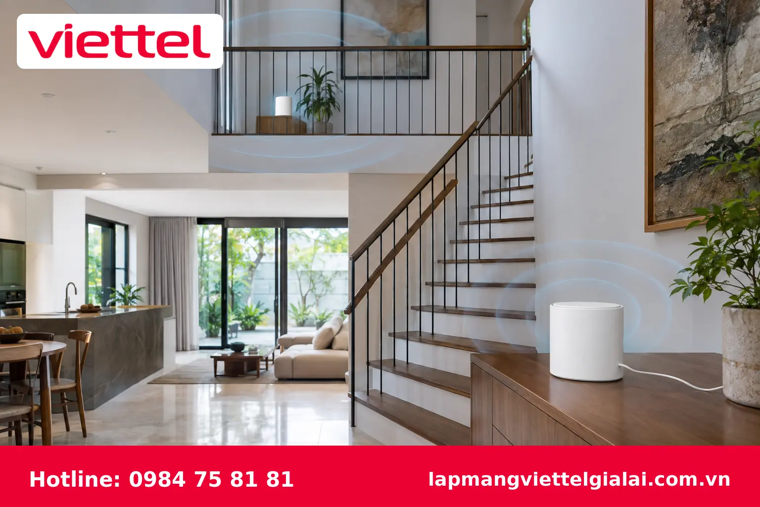 Giải pháp WiFi Mesh Viettel cho nhà nhiều tầng tại Chư Prông