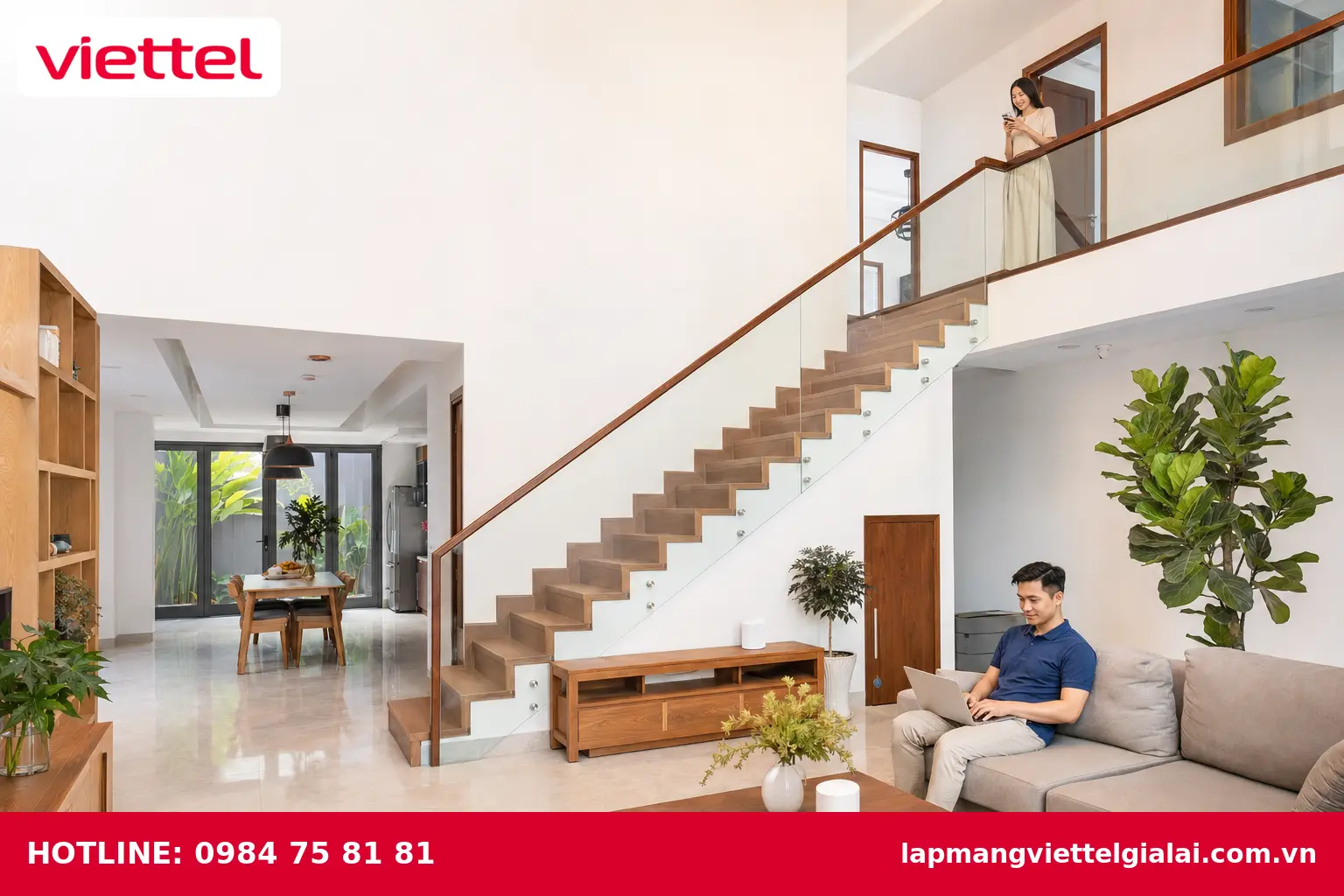 Giải pháp Wifi Mesh Viettel cho nhà nhiều tầng tại Phú Thiện